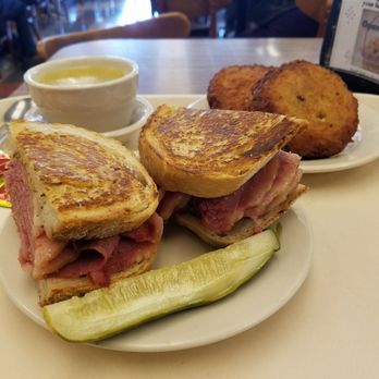 Shapiro's Delicatessen - My favorite sandwich in the world. Look at the size of those potato pancake. - Delis Near Me - Indianapolis, Indiana