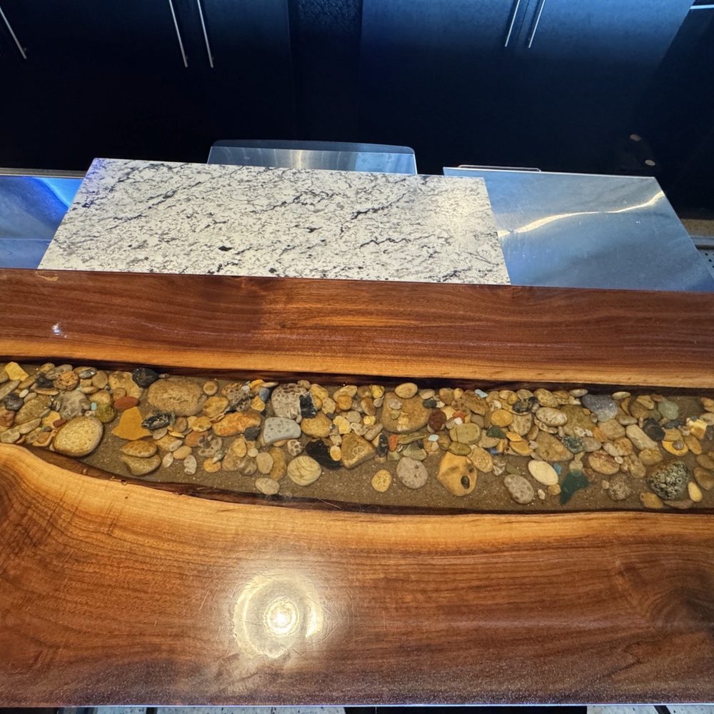 Beautiful live edge bar top. Beautiful live edge bar top.
