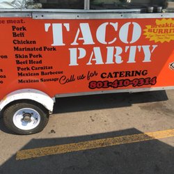 Taco Party - $1 fresh, yummy tacos. It shares the parking lot with The Warehouse furniture store.