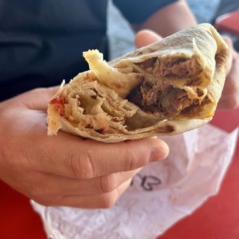 El Burrito - Chili Verde Pork, Beans, & Rice Burrito - Mexican Near Me - Redlands, California