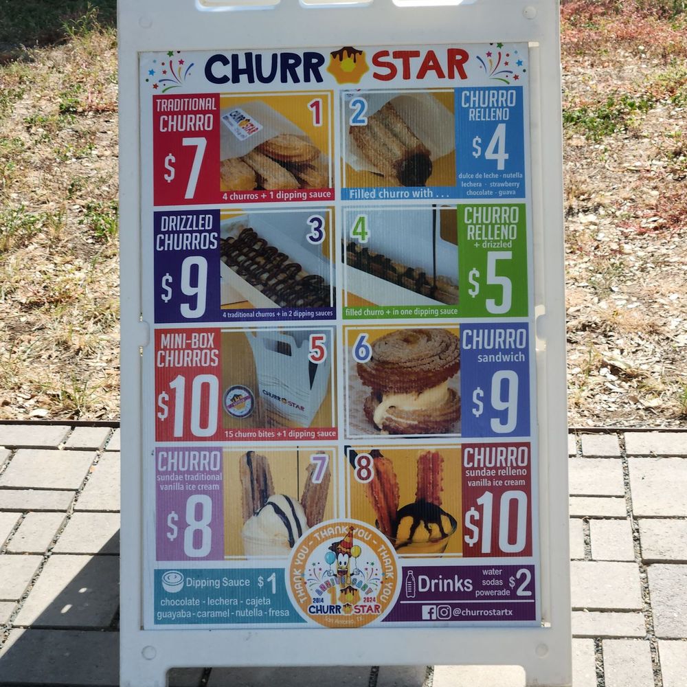 ChurroStar - Menu - Desserts Near Me - San Antonio, Texas