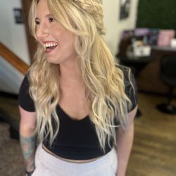 Revive Day Spa & Salon - Extensions for this bride to be and style