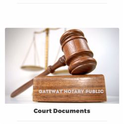 Golden State Notary Public - Notarize court documents