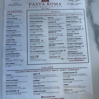 PASTA ROMA - Updated February 2026 - 367 Photos & 697 Reviews - 2827 S ...