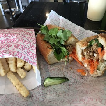 Kim's Tea House - crinkle fries, banh mi, peach smoothie in the back - Bubble Tea Near Me - Houston, Texas Kim's Tea House - crinkle fries, banh mi, peach smoothie in the back - Bubble Tea Near Me - Houston, Texas