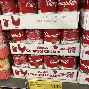 ALDI - Soup. Had 3 flavors including chicken noodle. - Grocery Near Me - Webster, Texas