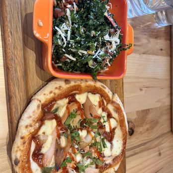 GIA MIA - Wheaton - Kale salad and Chicken BBQ pizza - Italian Near Me - Wheaton, Illinois