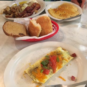 Oscar's Restaurant - Oscars breakfast and western omelette with a large mug of coffee! - New American Near Me - Roanoke Rapids, North Carolina
