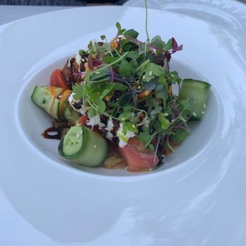 First & Oak - Tomato and burrata salad. - New American Near Me - Solvang, California