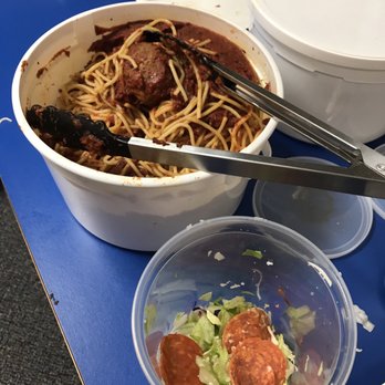 Lechuga's Italian Restaurant - Bucket of pasta with accompanying salad - Italian Near Me - Denver, Colorado Lechuga's Italian Restaurant - Bucket of pasta with accompanying salad - Italian Near Me - Denver, Colorado