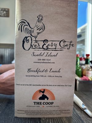 Menu photo 1 Over Easy Cafe Sanibel, FL Menu photo 1 Over Easy Cafe Sanibel, FL