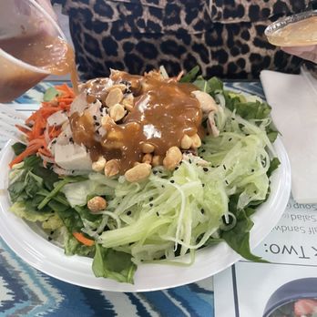 Chicken caesar salad at Woody's Famous Salads - South Tampa