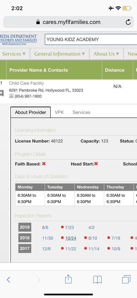 Young Kidz Academy - childcare center in Hollywood, FL