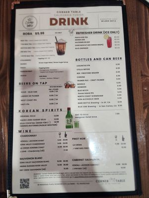 Menu photo 6 Corner Table Redwood City, CA