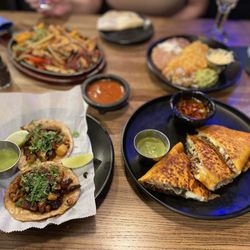 Alebrije Mexican Grill & Tequila Bar - Pastor Tacos, Quesabrirra quesadilla, chicken fajitas, spicy margaritas.