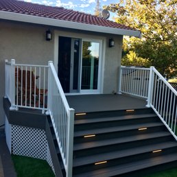 Beautifully installed door out to our deck.