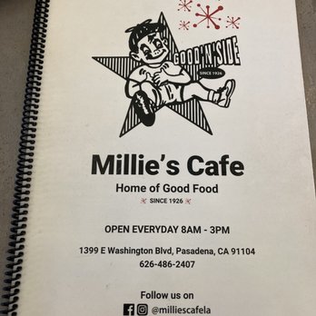 Millie's Cafe - Pasadena - Menu - Breakfast & Brunch Near Me - Pasadena, California