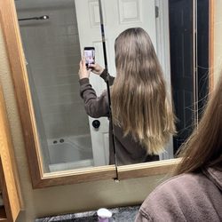 Zensational Salon - Before of the choppy at home layers