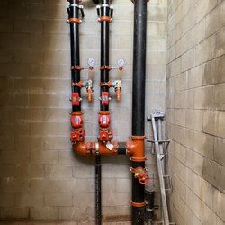 Anchor Fire Protection - Standpipe and fire sprinkler riser cambo