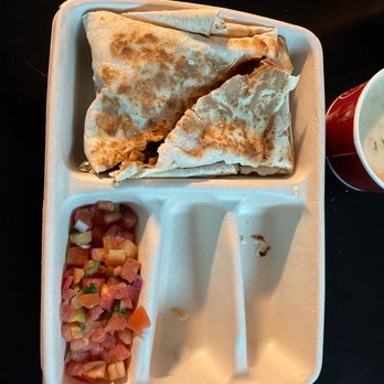 Chipotle Mexican Grill - Notice the lack of sour cream and beans all together. So lazy. - Fast Food Near Me - Orlando, Florida