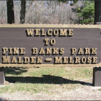 Pine Banks Park - Entrance sign. - Parks Near Me - Malden, Massachusetts Pine Banks Park - Entrance sign. - Parks Near Me - Malden, Massachusetts