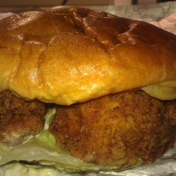 Do-Rite Donuts & Chicken - Spicy Fried Chicken sandwich in a normal bun is amazing! - Donuts Near Me - Chicago, Illinois