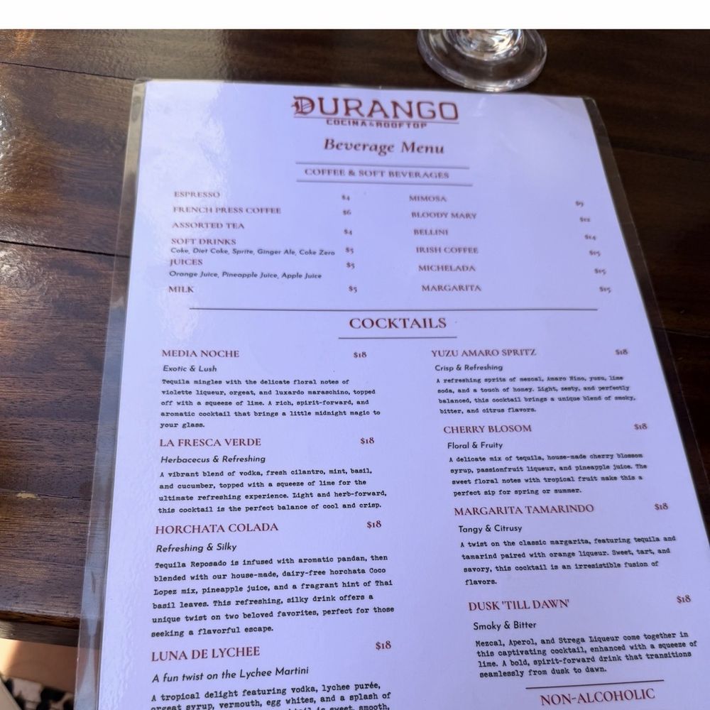 Durango Cocina & Rooftop - Check out the brunch menu - Latin American Near Me - Rancho Cucamonga, California