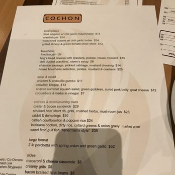 Cochon RESTAURANT - Menu - Cajun/Creole Near Me - New Orleans, Louisiana Cochon RESTAURANT - Menu - Cajun/Creole Near Me - New Orleans, Louisiana