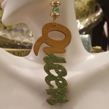 Sugar - Custom created Glittered "Queen" earrings - Accessories Near Me - Columbus, Georgia Sugar - Custom created Glittered "Queen" earrings - Accessories Near Me - Columbus, Georgia