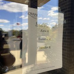 Advanced Dental Treatment Center - Our names were welcomed and laminated on the door' what a nice personal touch for new patients.