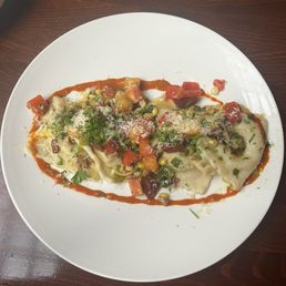 Sweet corn ravioli Sweet corn ravioli
