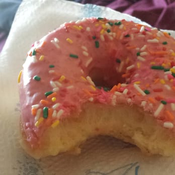 Blooming Donuts - Pink with sprinkles. Very yummy and fresh. - Donuts Near Me - Maricopa, Arizona Blooming Donuts - Pink with sprinkles. Very yummy and fresh. - Donuts Near Me - Maricopa, Arizona