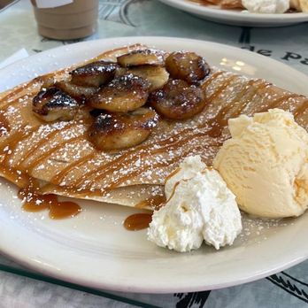 Crepes de Paris - The burnt one is what we got and the other one is what we should have been served. - Creperies Near Me - Brea, California
