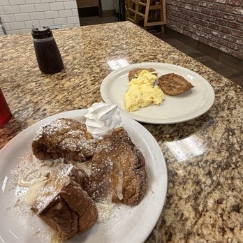 Carolyn's Cafe - Cinnamon churro French toast combo - Breakfast & Brunch Near Me - Redlands, California Carolyn's Cafe - Cinnamon churro French toast combo - Breakfast & Brunch Near Me - Redlands, California