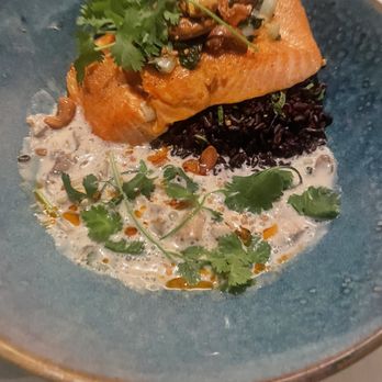 TRIS - Salmon - New American Near Me - The Woodlands, Texas TRIS - Salmon - New American Near Me - The Woodlands, Texas