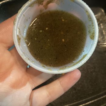 Taqueria Mi Ranchito - Dark green salsa. - Food Trucks Near Me - Sylmar, California Taqueria Mi Ranchito - Dark green salsa. - Food Trucks Near Me - Sylmar, California