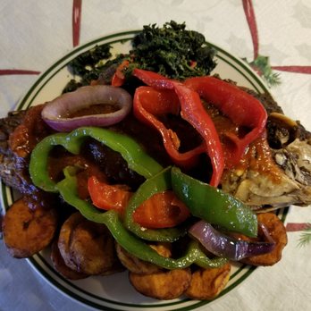 United Sisters Restaurant - Fried tilapia lunch plate - African Near Me - Houston, Texas United Sisters Restaurant - Fried tilapia lunch plate - African Near Me - Houston, Texas