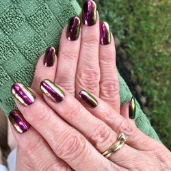 The Nail Shoppe - Mermaid Chrome Nails