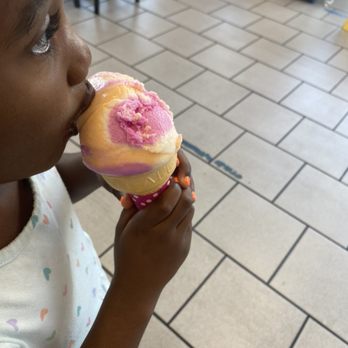 Baskin Robbins - Rainbow Sherbet on a cake cone - Ice Cream & Frozen Yogurt Near Me - Memphis, Tennessee Baskin Robbins - Rainbow Sherbet on a cake cone - Ice Cream & Frozen Yogurt Near Me - Memphis, Tennessee
