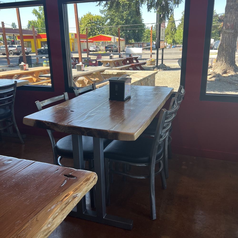 Toxic Burger - Dinning room and outdoor seating. - Burgers Near Me - Creswell, Oregon Toxic Burger - Dinning room and outdoor seating. - Burgers Near Me - Creswell, Oregon