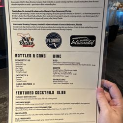 Drink menu