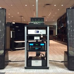 Magnolia Design Center - Seattle - Martin Logan/McIntosh stack. American engineering at its finest