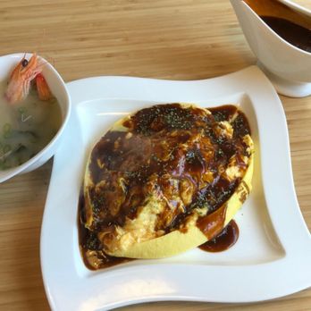 Kyuramen - Flushing - Omurice comes with miso soup - Ramen Near Me - Flushing, New York Kyuramen - Flushing - Omurice comes with miso soup - Ramen Near Me - Flushing, New York