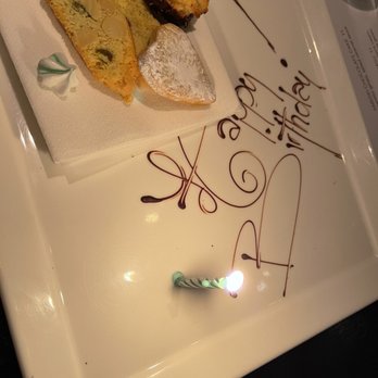 Scarpetta - Little happy birthday treat - Italian Near Me - Las Vegas, Nevada