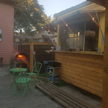 Gumba - Nice seating in front of the cart - Italian Near Me - Portland, Oregon