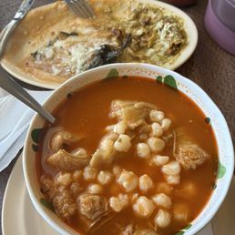 Menudo and chile relleno Menudo and chile relleno