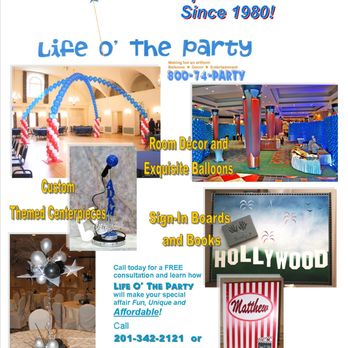 Life O' The Party - Bar and Bat Mitzvahs, always a specialty. - Party & Event Planning Near Me - Hackensack, New Jersey Life O' The Party - Bar and Bat Mitzvahs, always a specialty. - Party & Event Planning Near Me - Hackensack, New Jersey