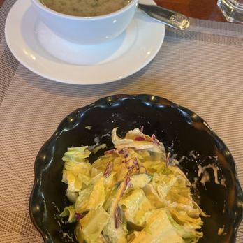 Sky Asian Cuisine - Salad & miso soup - Sushi Bars Near Me - Dayton, Ohio