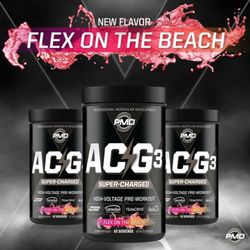 GNC - New pre-workout! ACG3 Flex on the Beach flavor! Come in to try a FREE sample!