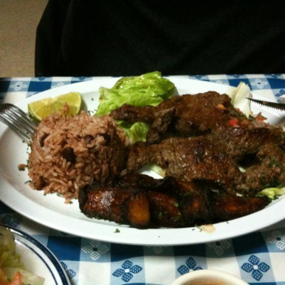 Mi Ranchito Salvadoreno - Carne asada plate w/Moros $11 - Mexican Near Me - Hialeah, Florida Mi Ranchito Salvadoreno - Carne asada plate w/Moros $11 - Mexican Near Me - Hialeah, Florida